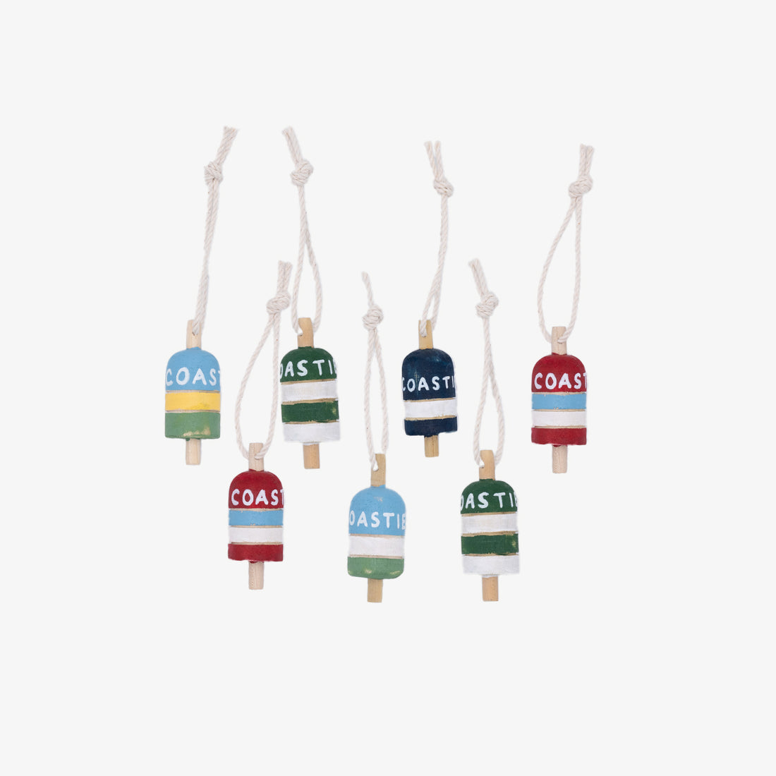 Coastie Wooden Buoy Ornament