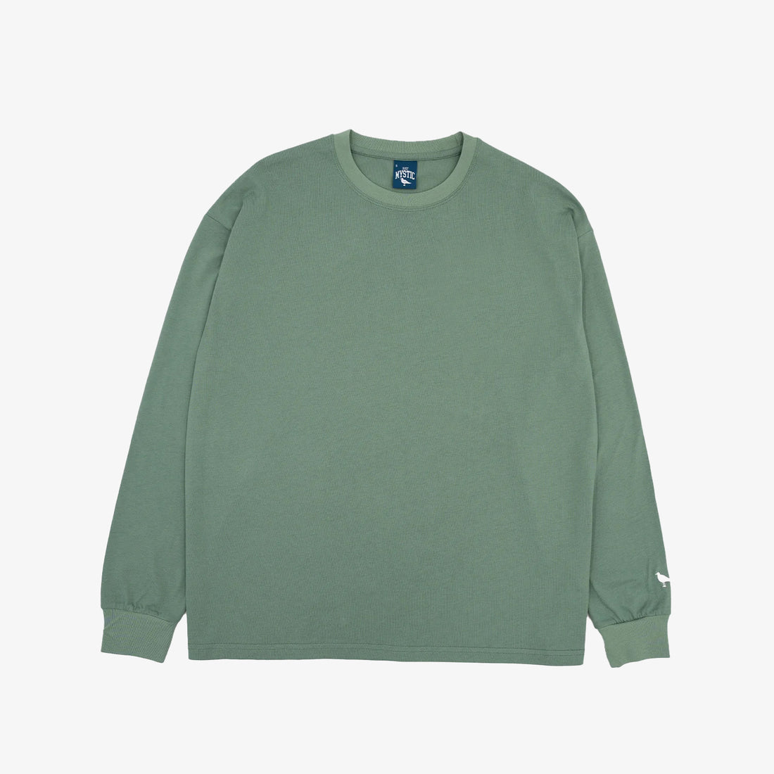 180gsm Long-Sleeve T-Shirt in Sea Glass Green