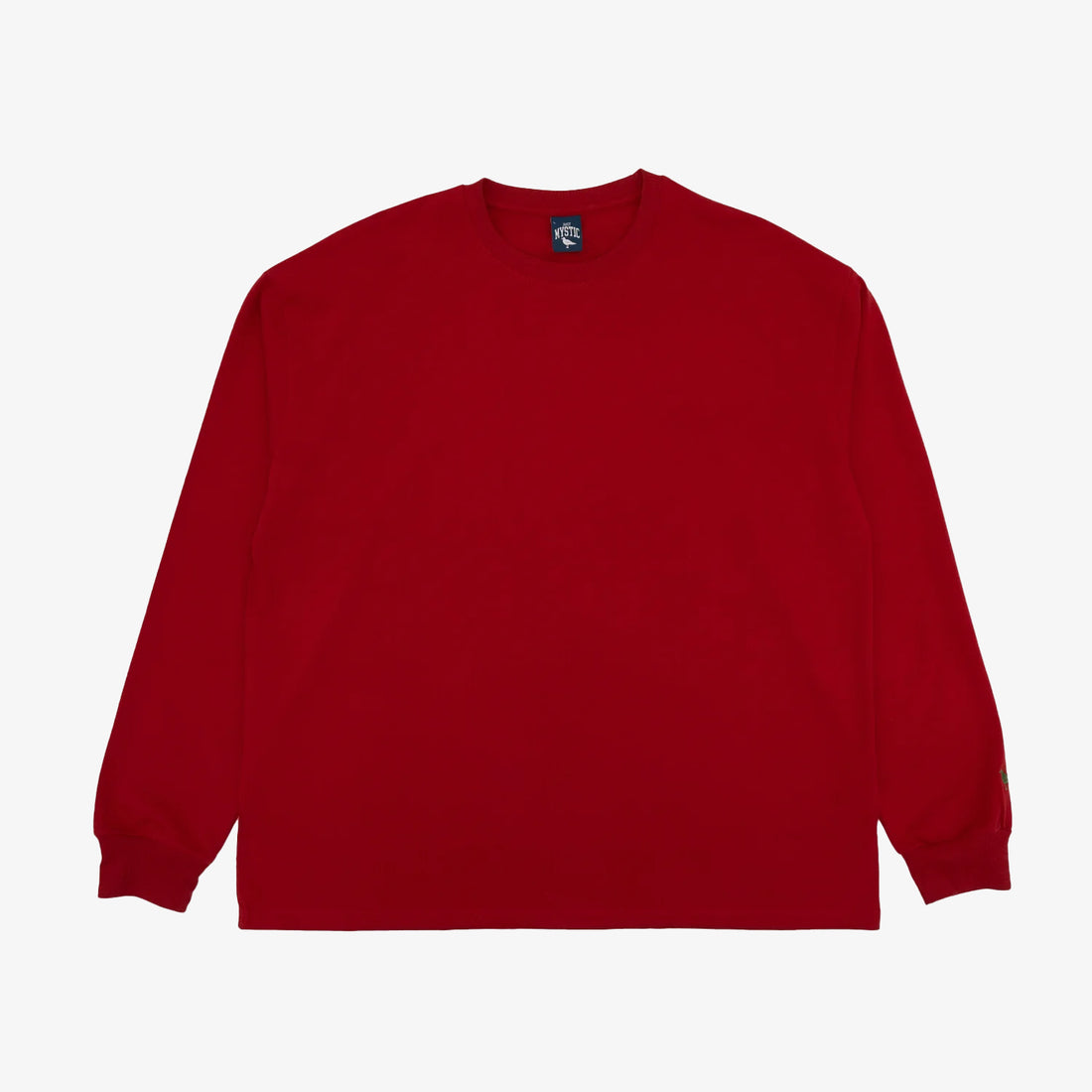 180gsm Long-Sleeve T-Shirt in Crimson Red