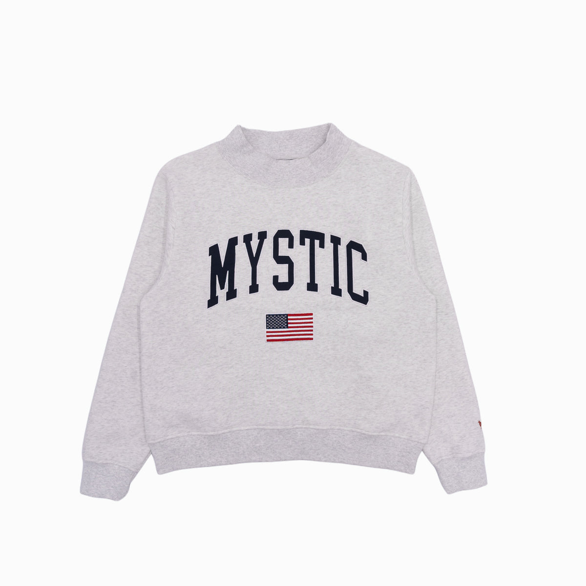 Mystic Mock Neck Sweatshirt – Silver Grey | The Just Brand