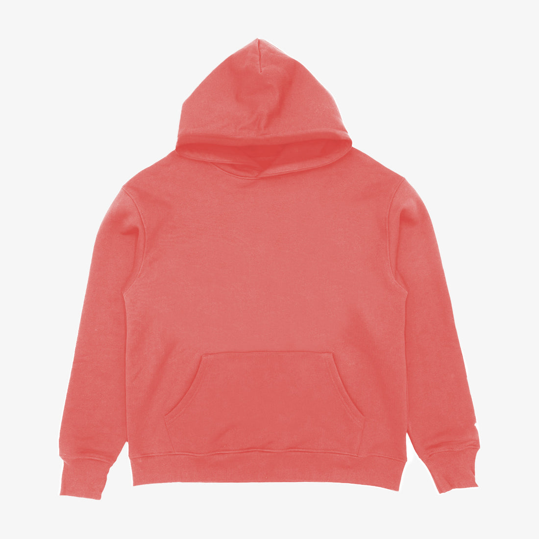 380gsm Hoodie in Coral Red