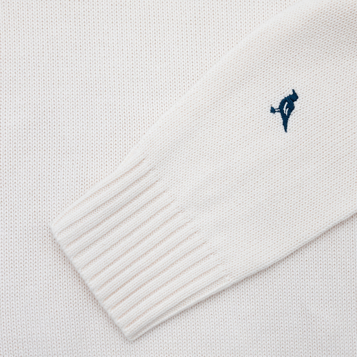 Mystic Women's Intarsia Knit Sweater in White – The Just Brand