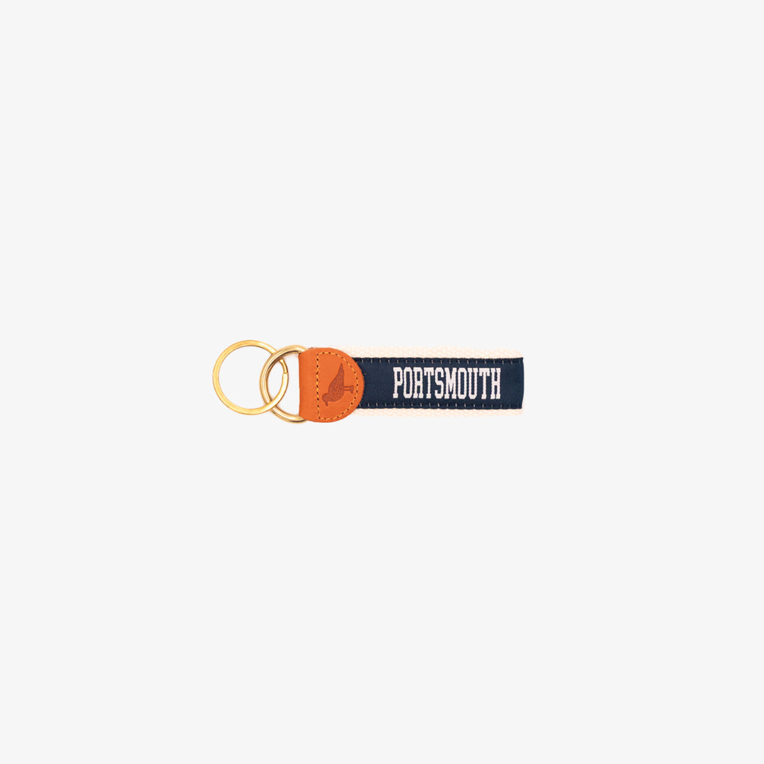 Portsmouth Keychain with Navy Ribbon