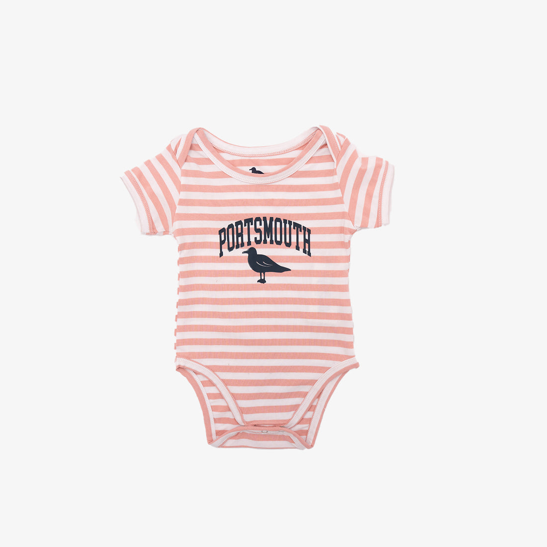 Portsmouth Toddler Onesie in Striped Pink
