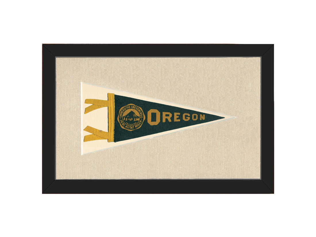 Vintage University of Oregon Pennant