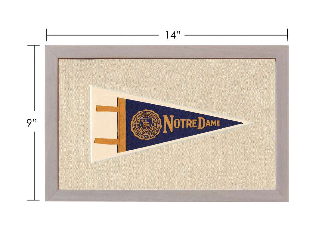 Vintage Notre Dame Pennant