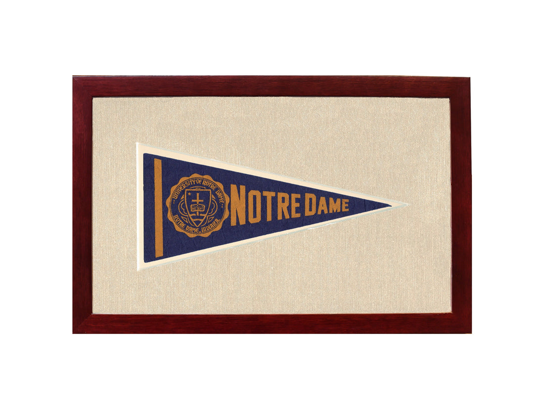 Vintage Notre Dame Pennant