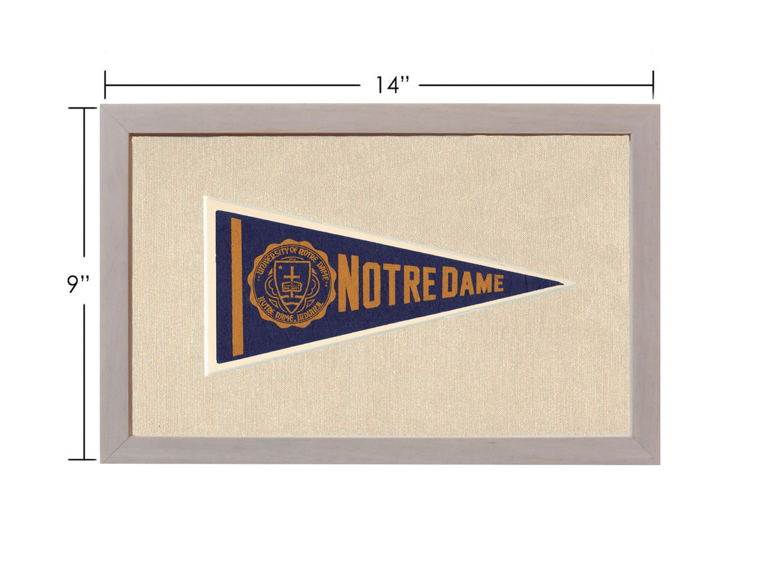 Vintage Notre Dame Pennant