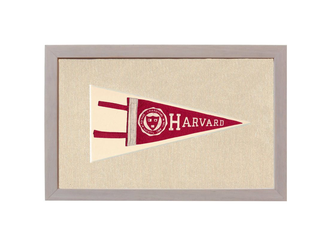 Vintage Harvard Pennant
