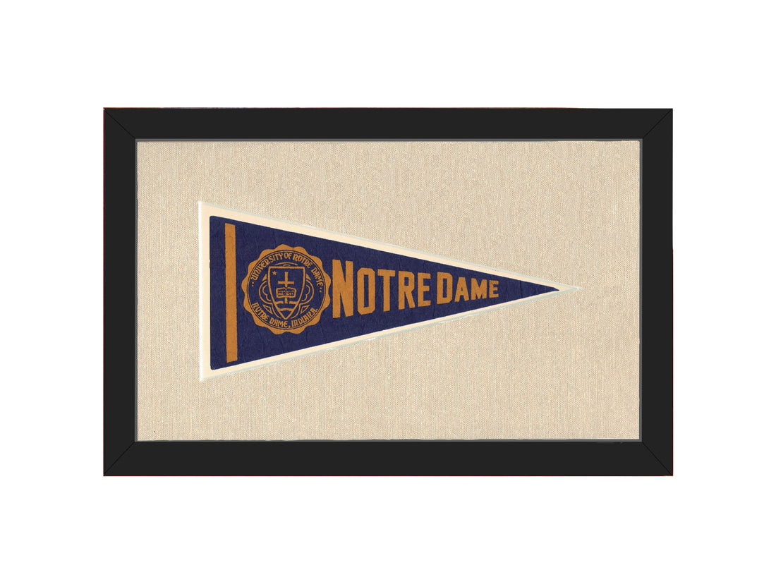 Vintage Notre Dame Pennant