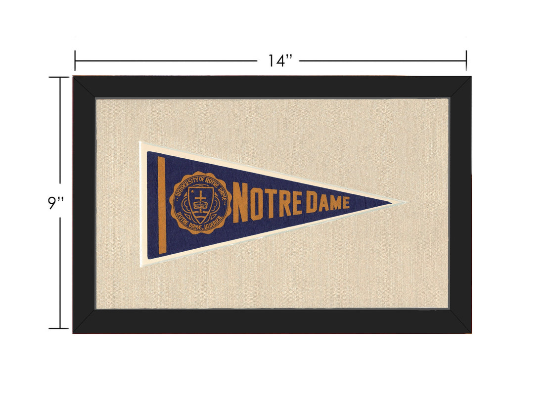 Vintage Notre Dame Pennant