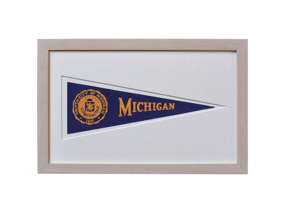 Vintage University of Michigan Hormel Pennant