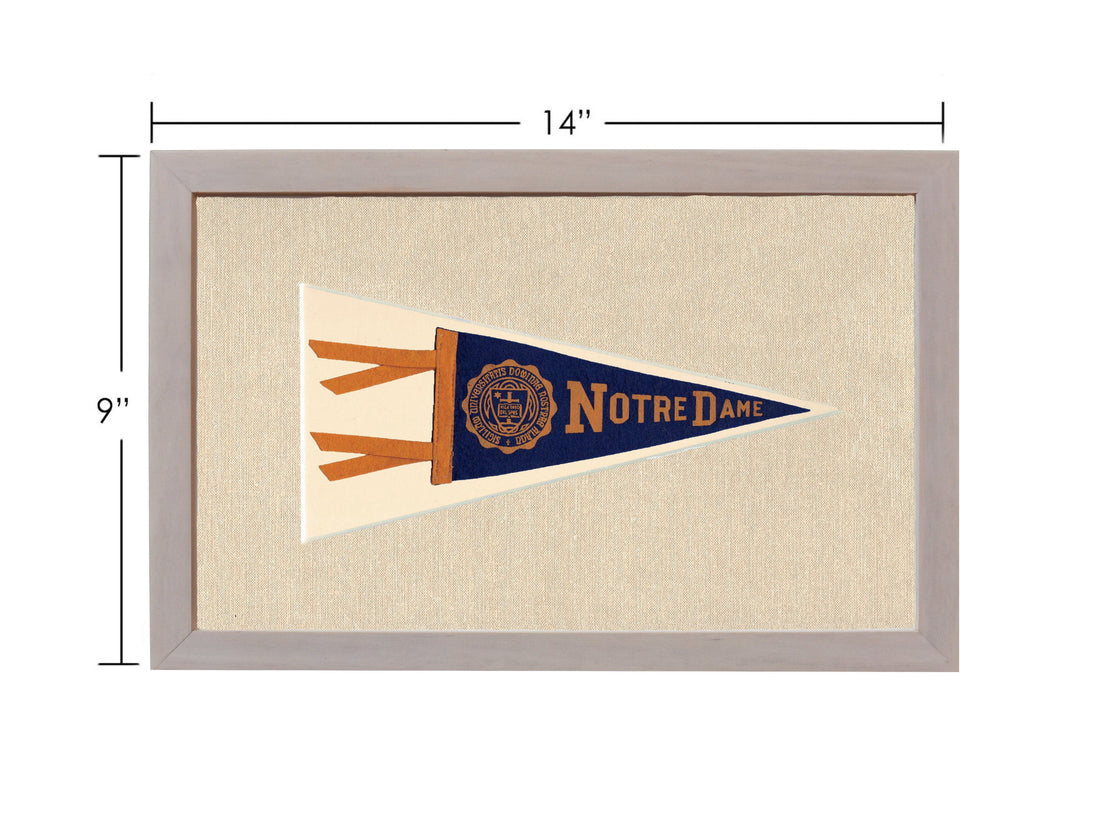 Vintage Notre Dame Pennant