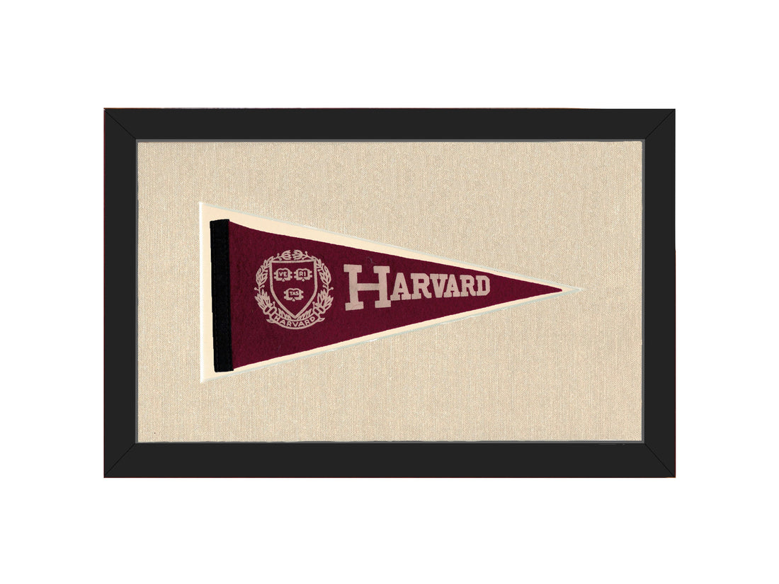 Vintage Harvard Pennant