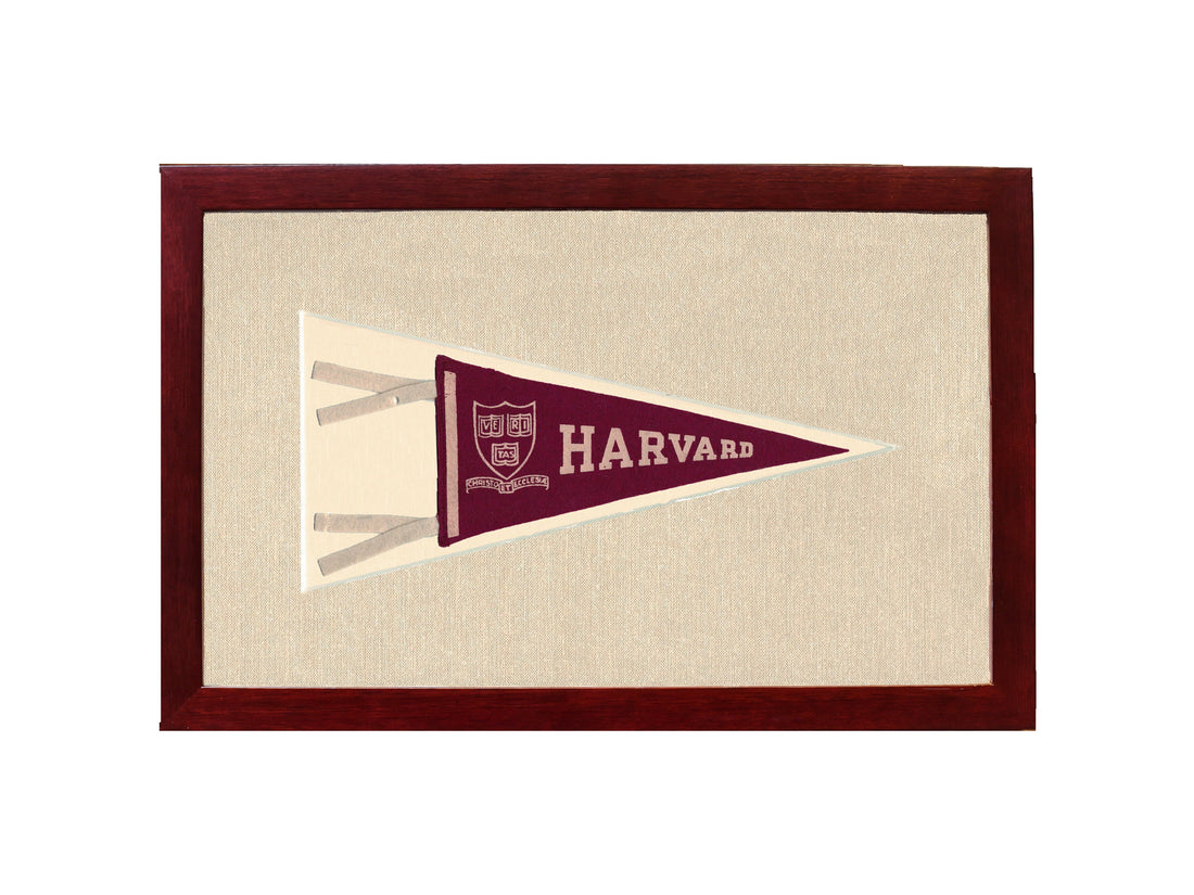 Vintage Harvard Pennant
