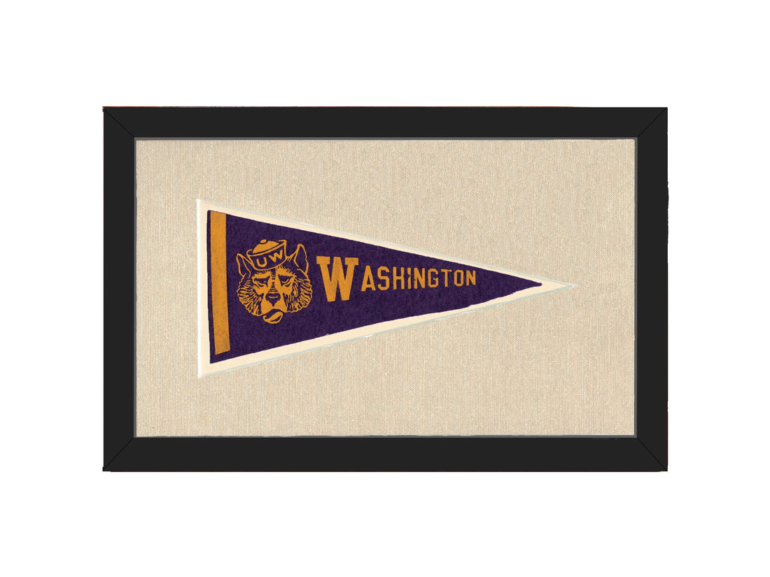 Vintage University of Washington Pennant