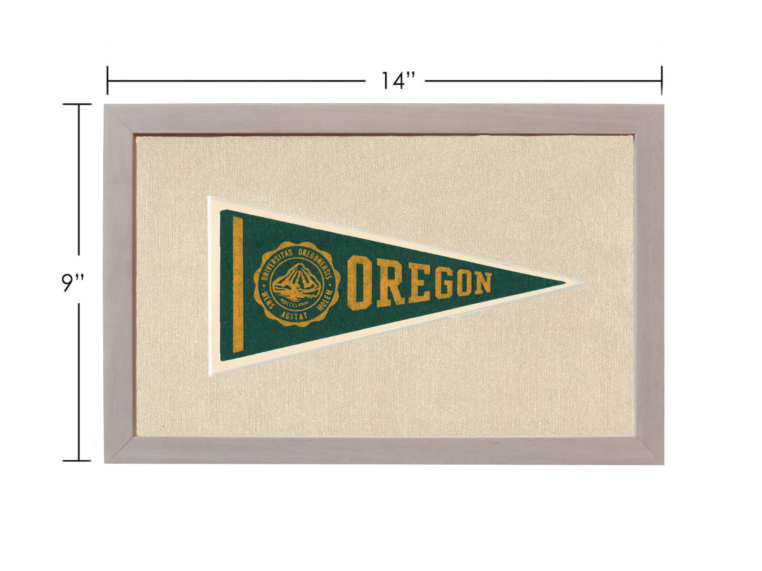 Vintage University of Oregon Pennant