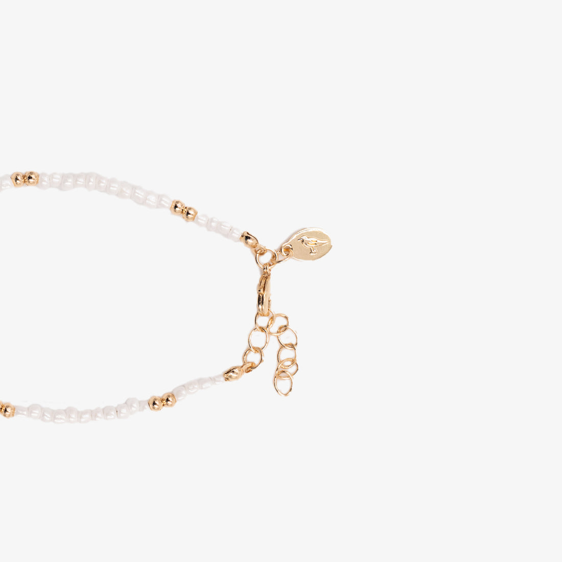Beaded Bracelet with Anchor Charm