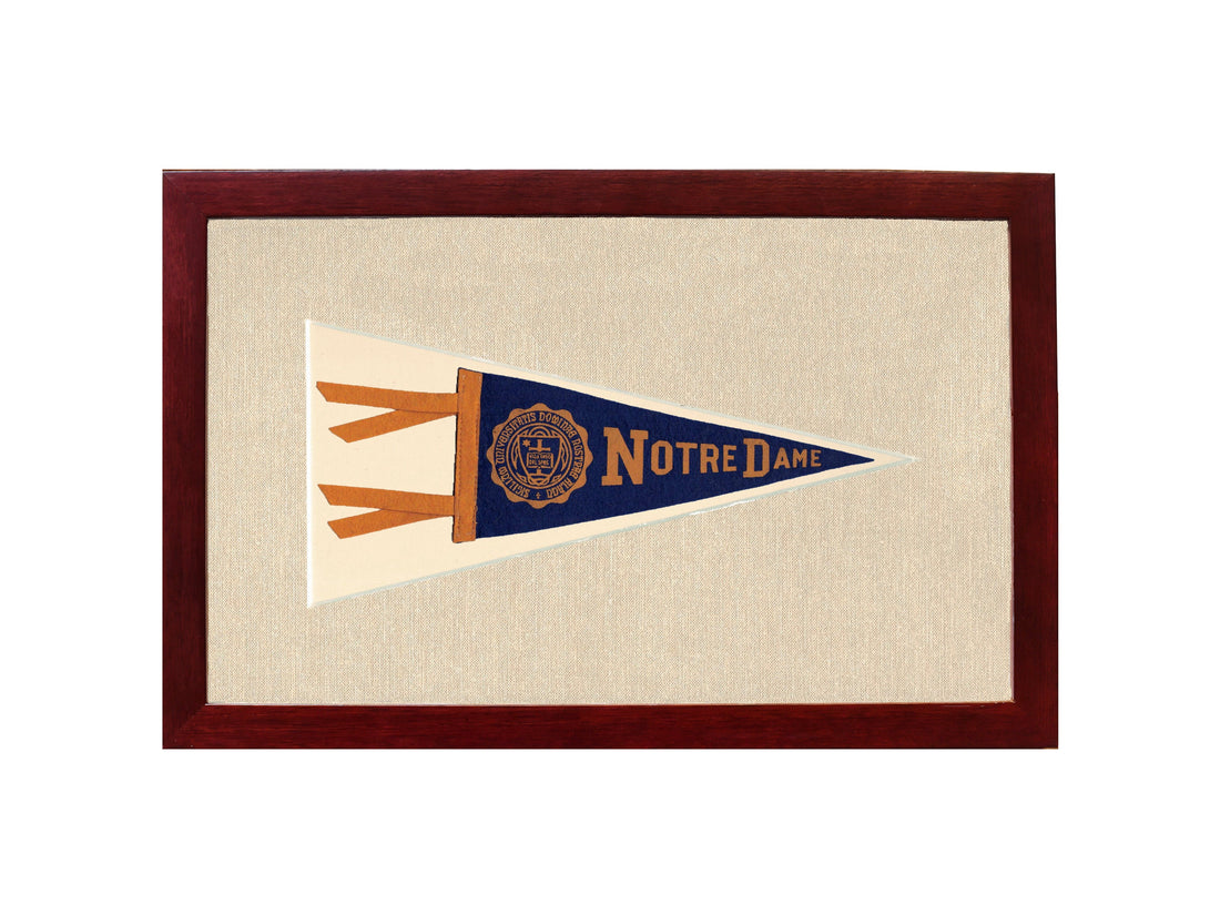 Vintage Notre Dame Pennant