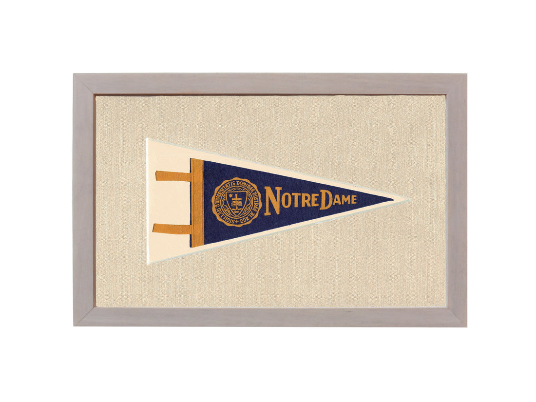 Vintage Notre Dame Pennant