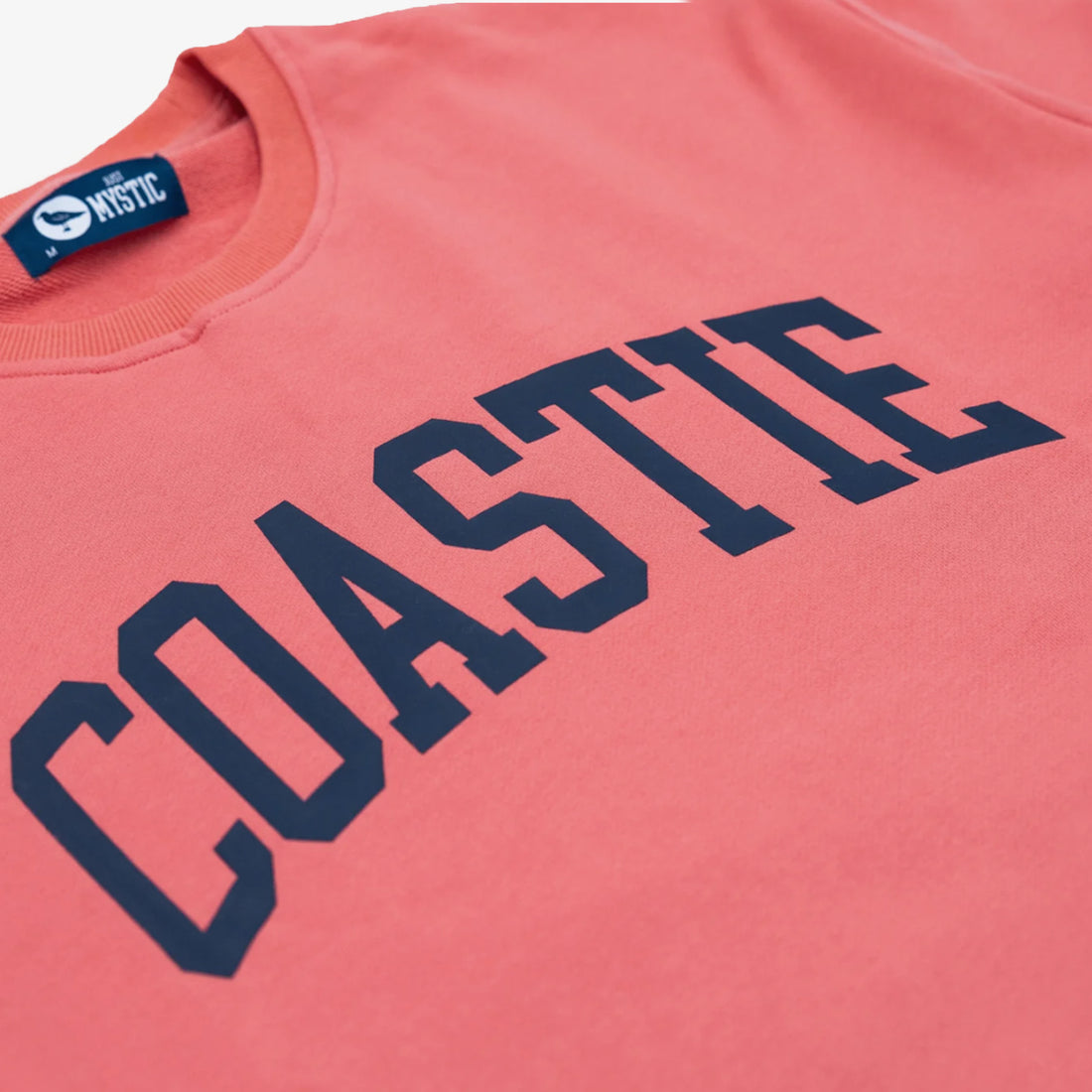 Coastie Crewneck in Coral Red