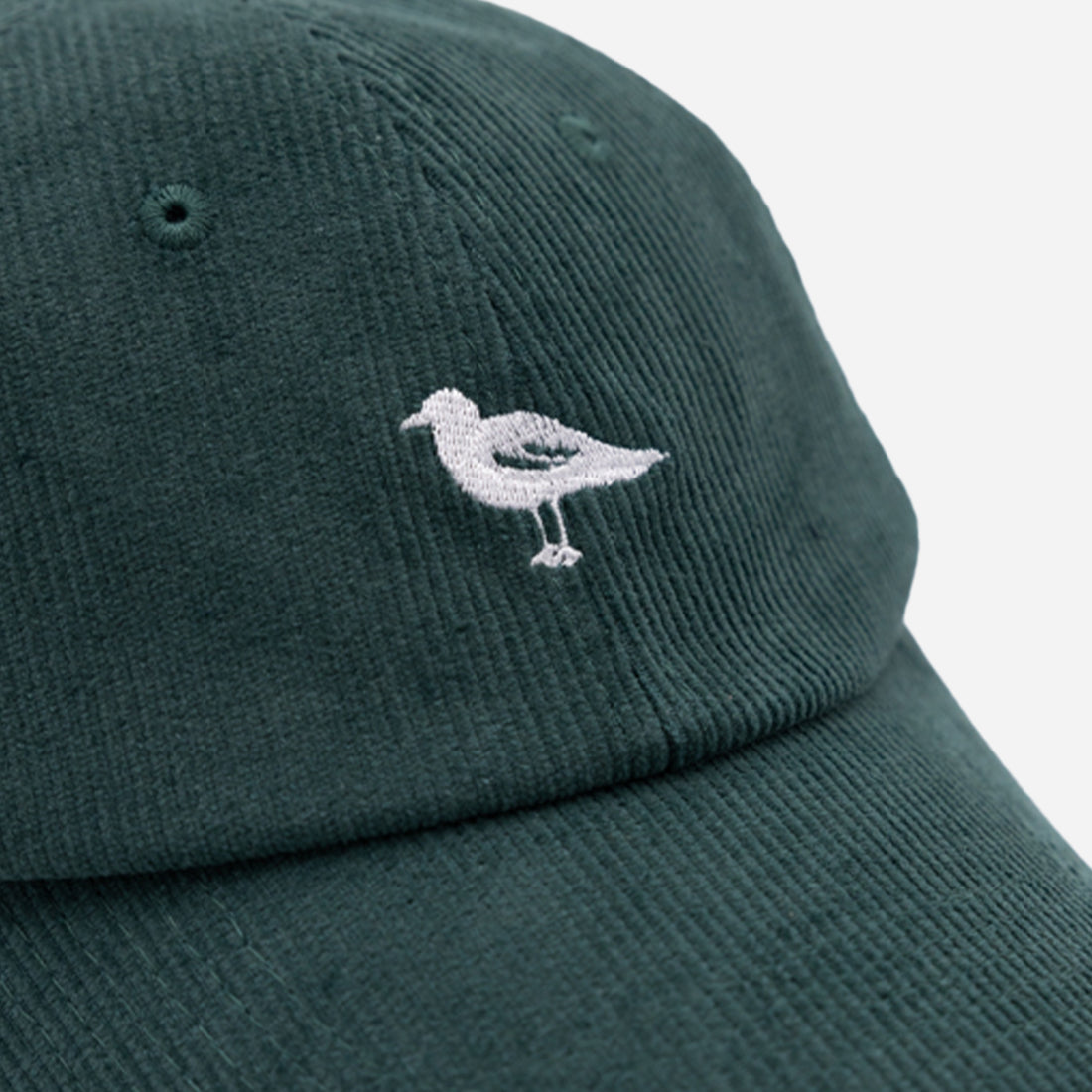 Mystic Corduroy Logo Dad Hat in Sea Green