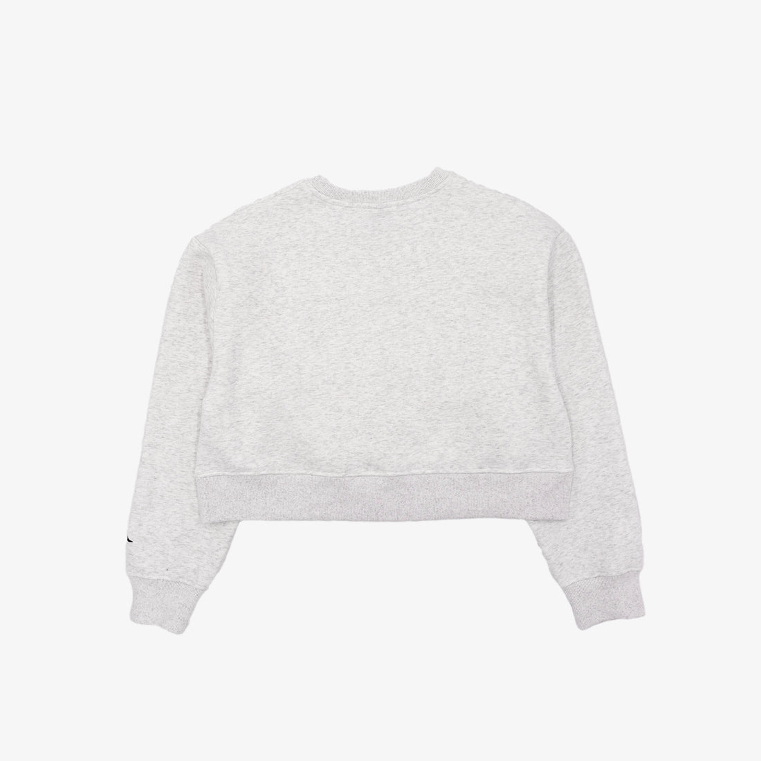 Mystic Crop Crewneck in Silver Grey