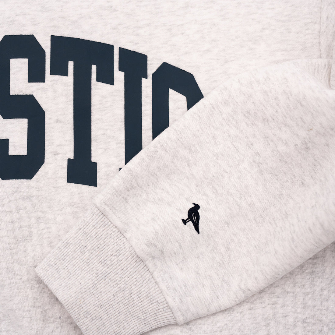 Mystic Crop Crewneck in Silver Grey