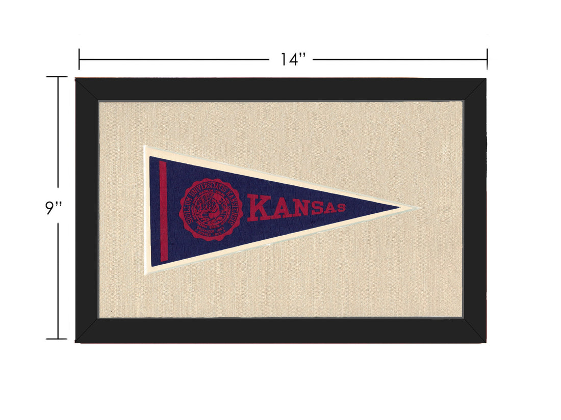 Vintage University of Kansas Pennant