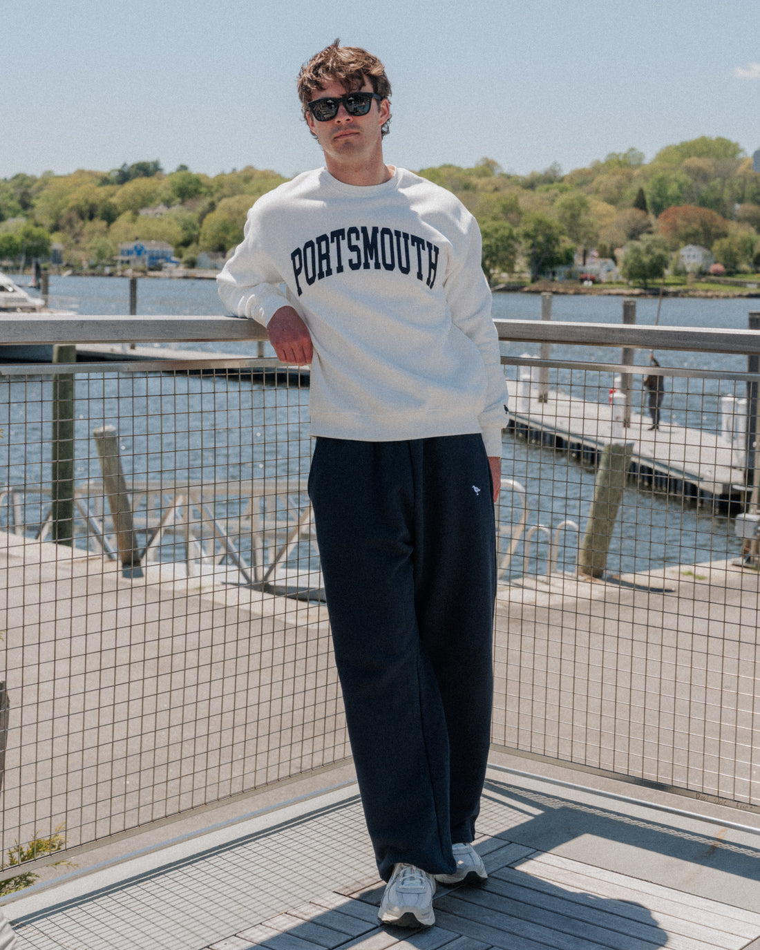 Just Brand Core Straight Leg Sweatpants - Navy