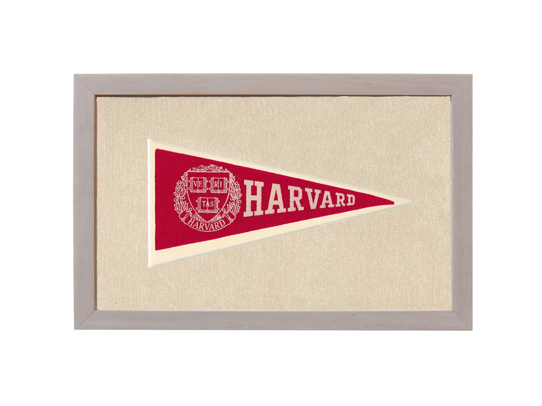 Vintage Harvard Pennant