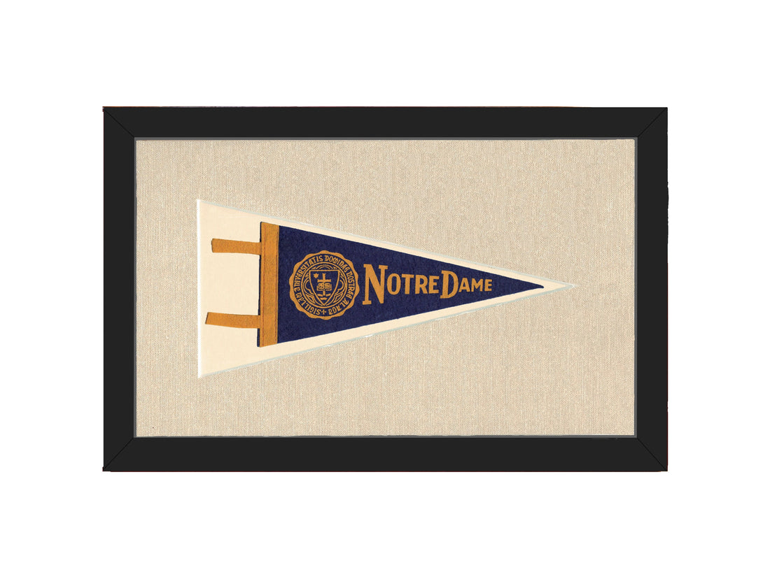 Vintage Notre Dame Pennant
