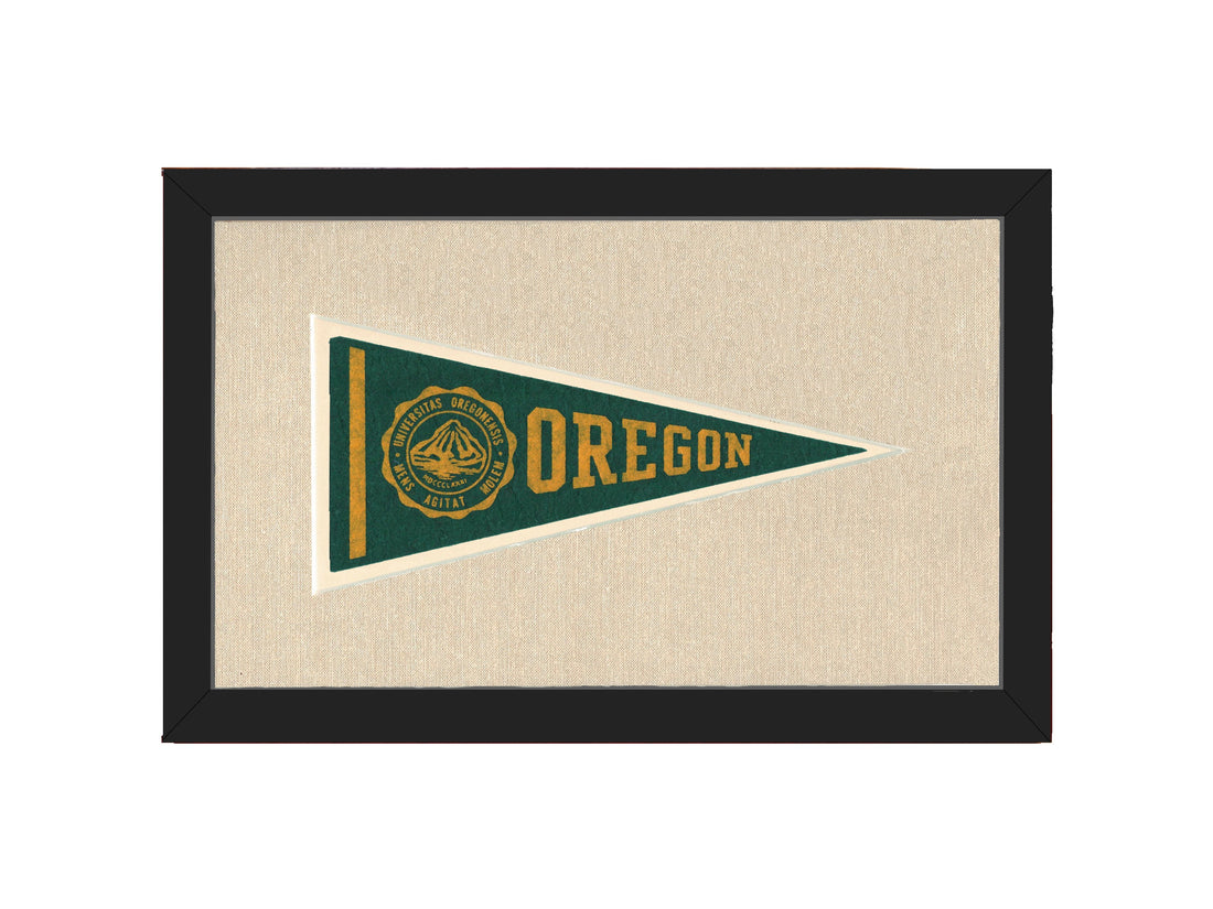 Vintage University of Oregon Pennant