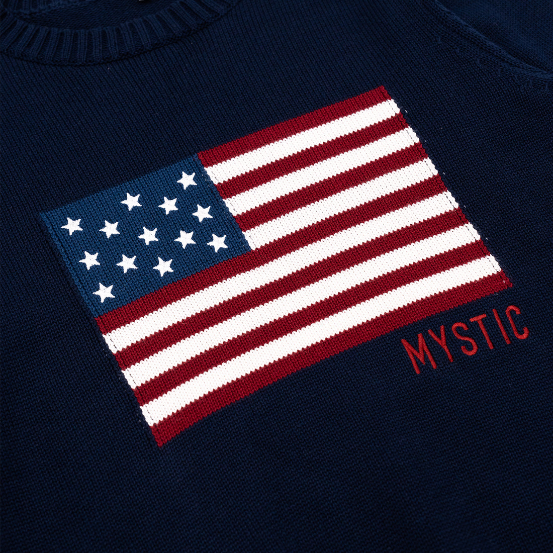 Women's Mystic Flag Sweater in Navy