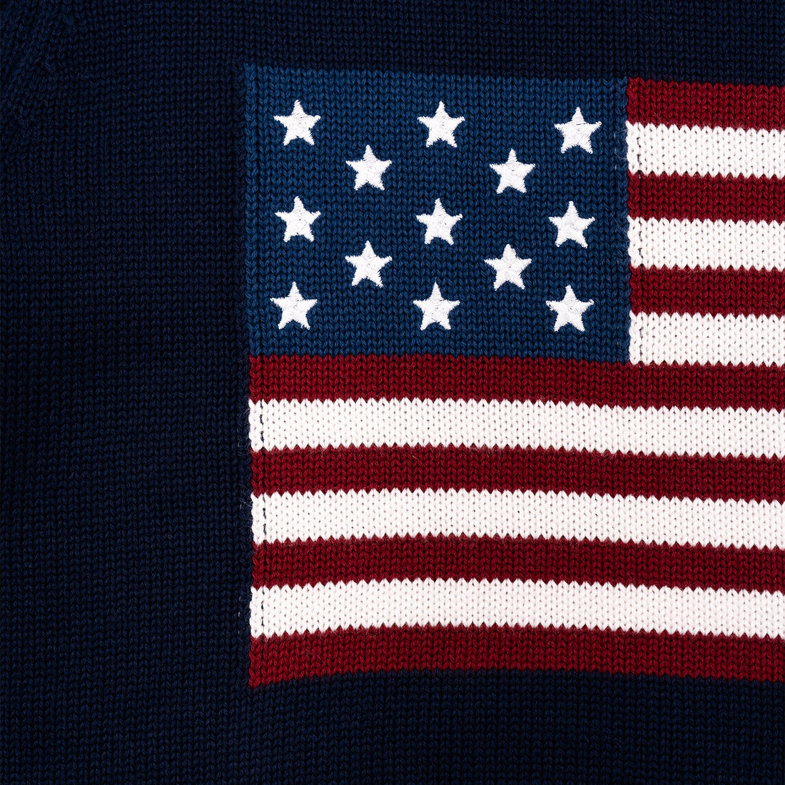 Women's Mystic Flag Sweater in Navy