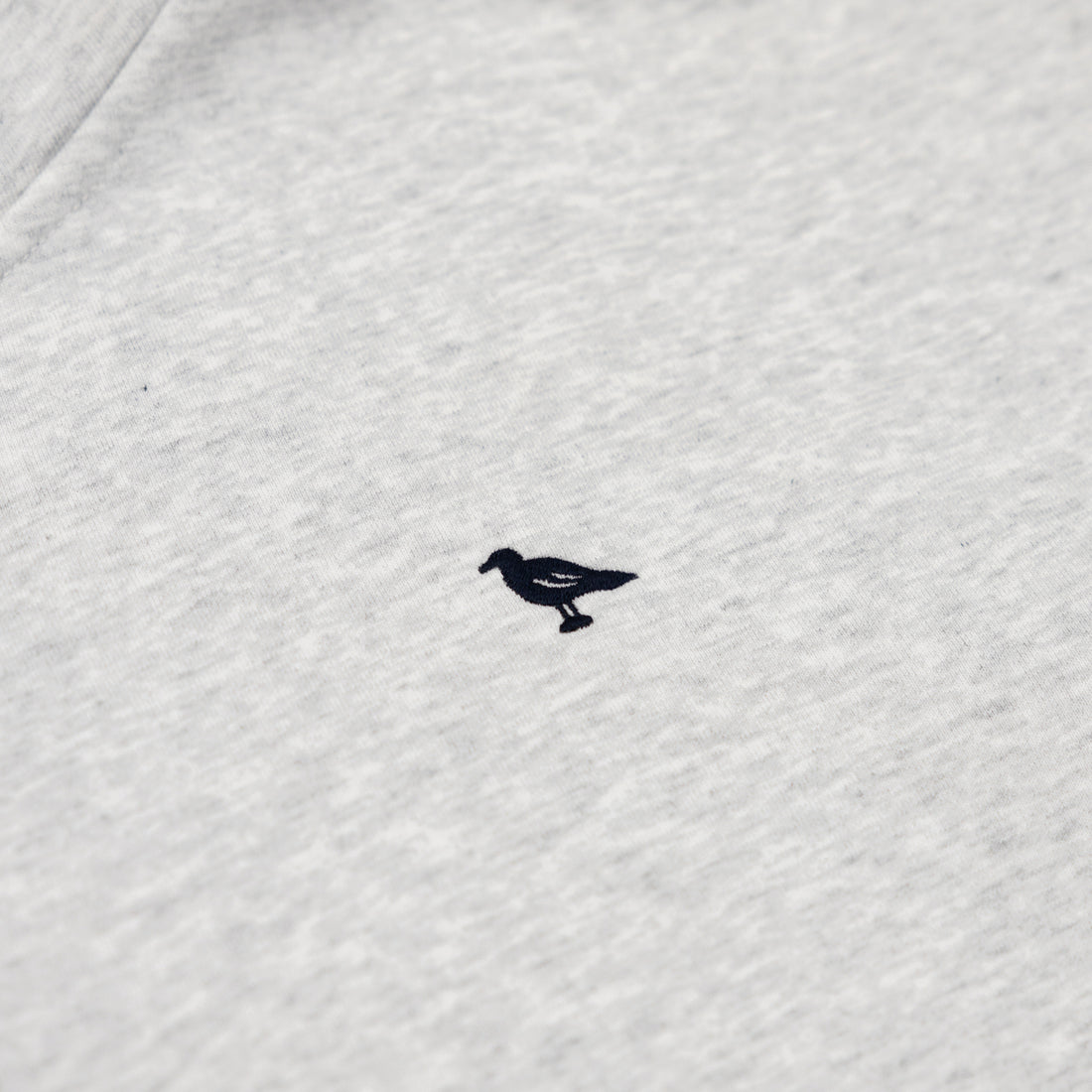 Just Mystic Logo Zip Hoodie in Silver Grey