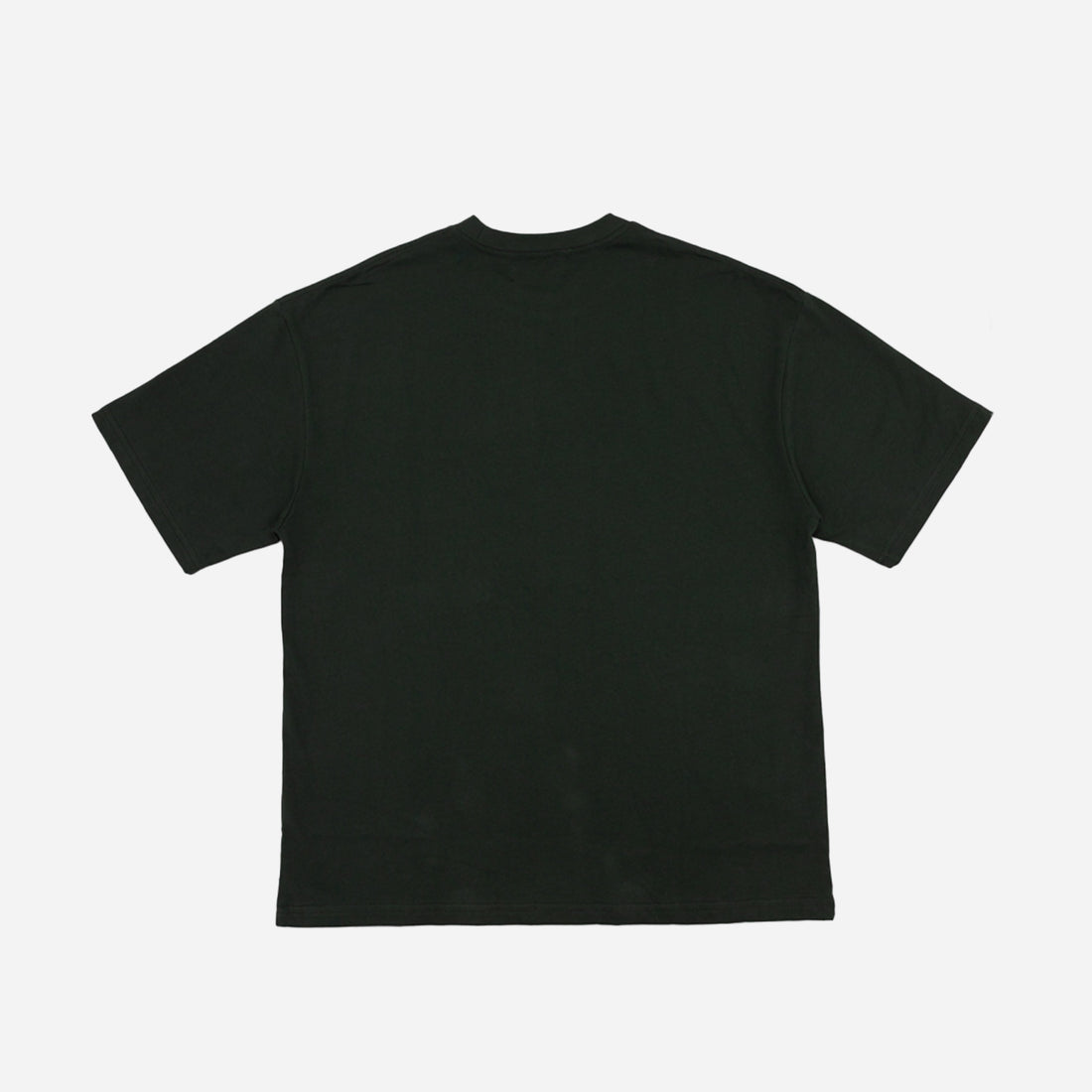 Boxy Heavyweight Logo T-Shirt in Hunter Green
