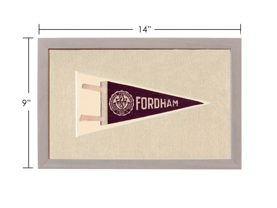 Vintage Fordham University Pennant