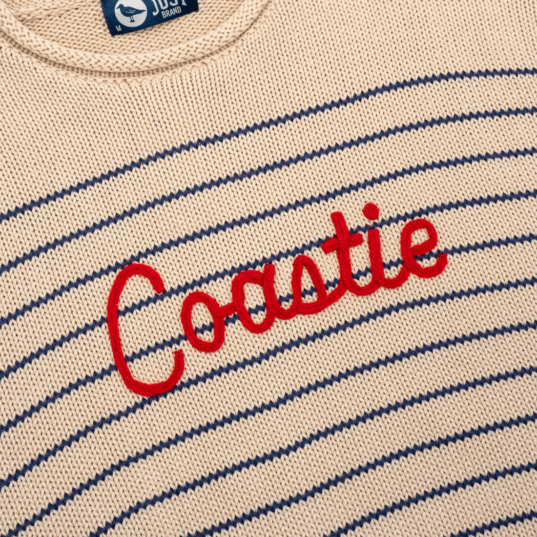Coastie Stripe Sweater - Tan