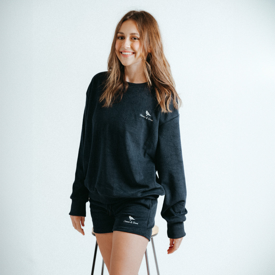 Luxe Classic & Good Terry Cloth Crewneck (unisex)