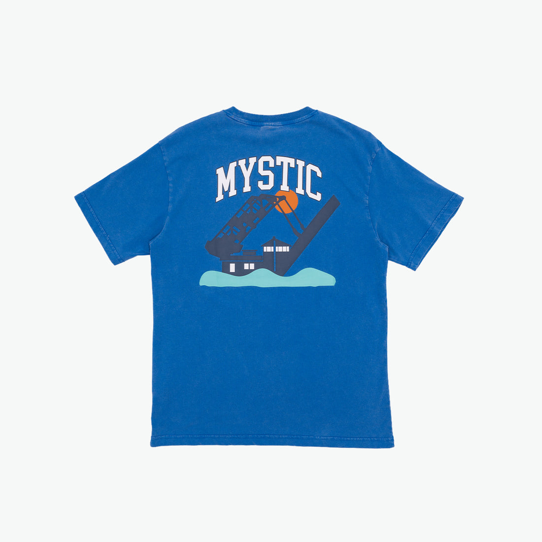 Mystic Bridge Short-Sleeve Graphic Tee - Washed Blue