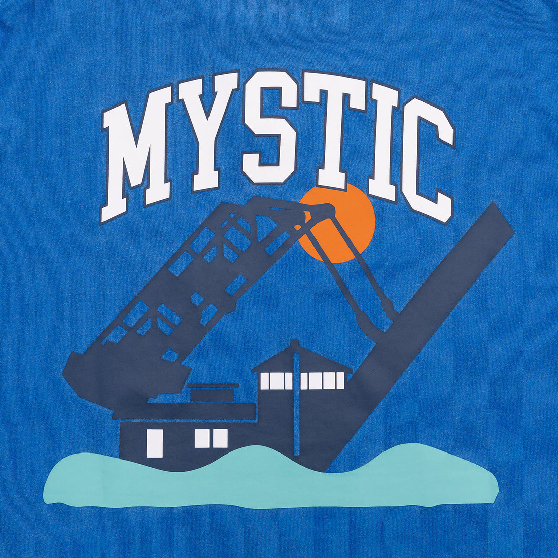 Mystic Bridge Short-Sleeve Graphic Tee - Washed Blue