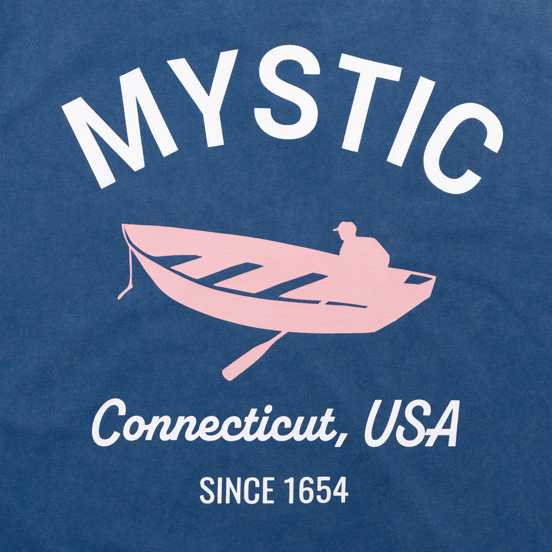 Mystic Dory Boat Long-Sleeve T-Shirt - Washed Blue
