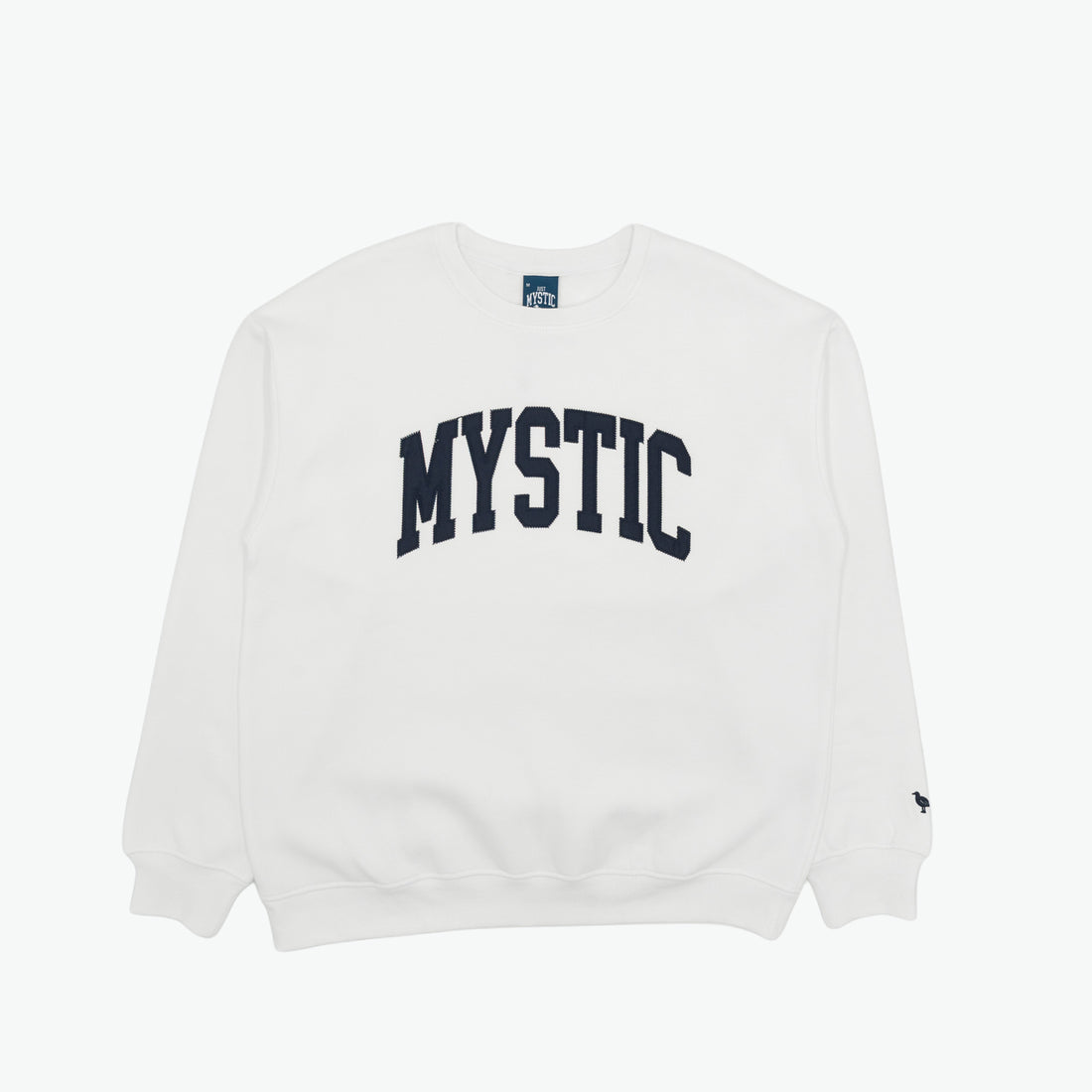 Mystic Embroidered Crewneck - Oyster White