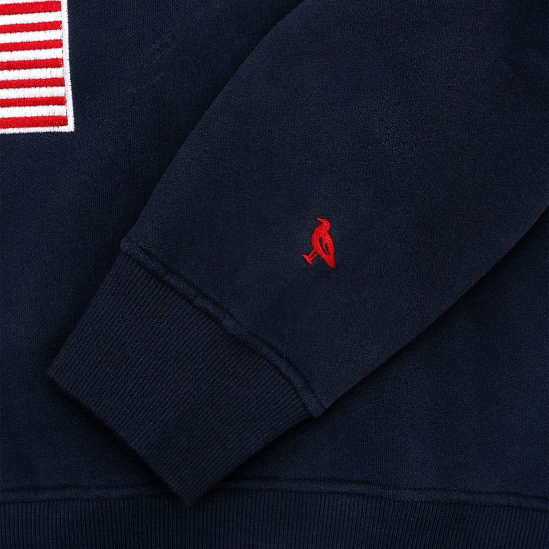 Mystic USA Flag Mockneck - Navy