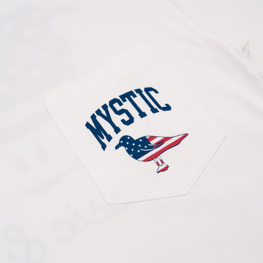 Mystic Logo Flag Pocket Tee