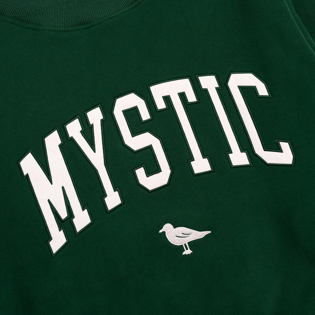 Mystic Embroidered Mock Neck - Ivy Green