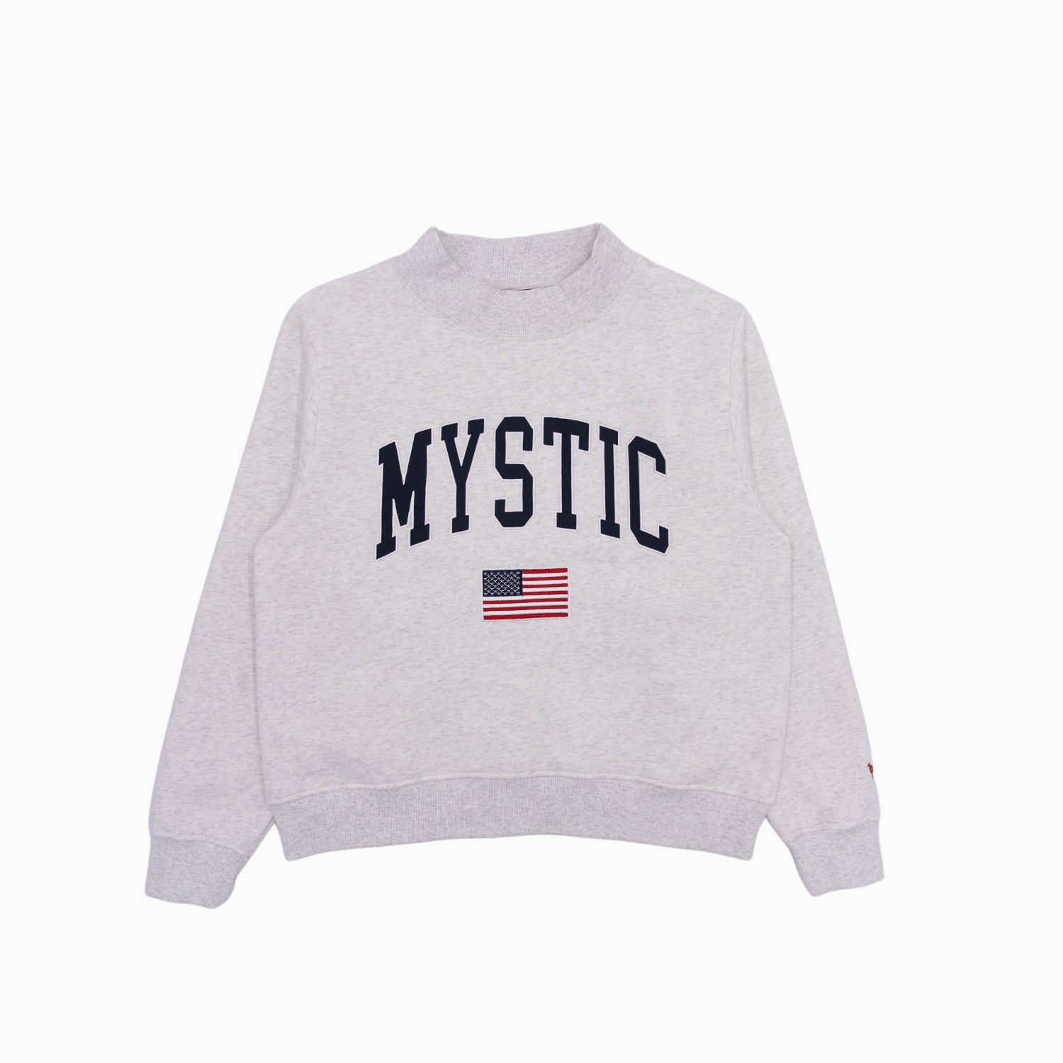 Mystic Mock Neck Sweatshirt – Silver Grey | The Just Brand