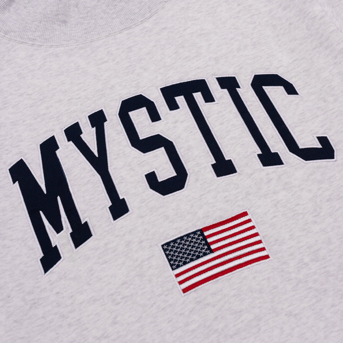 Mystic USA Flag Mock Neck Sweatshirt