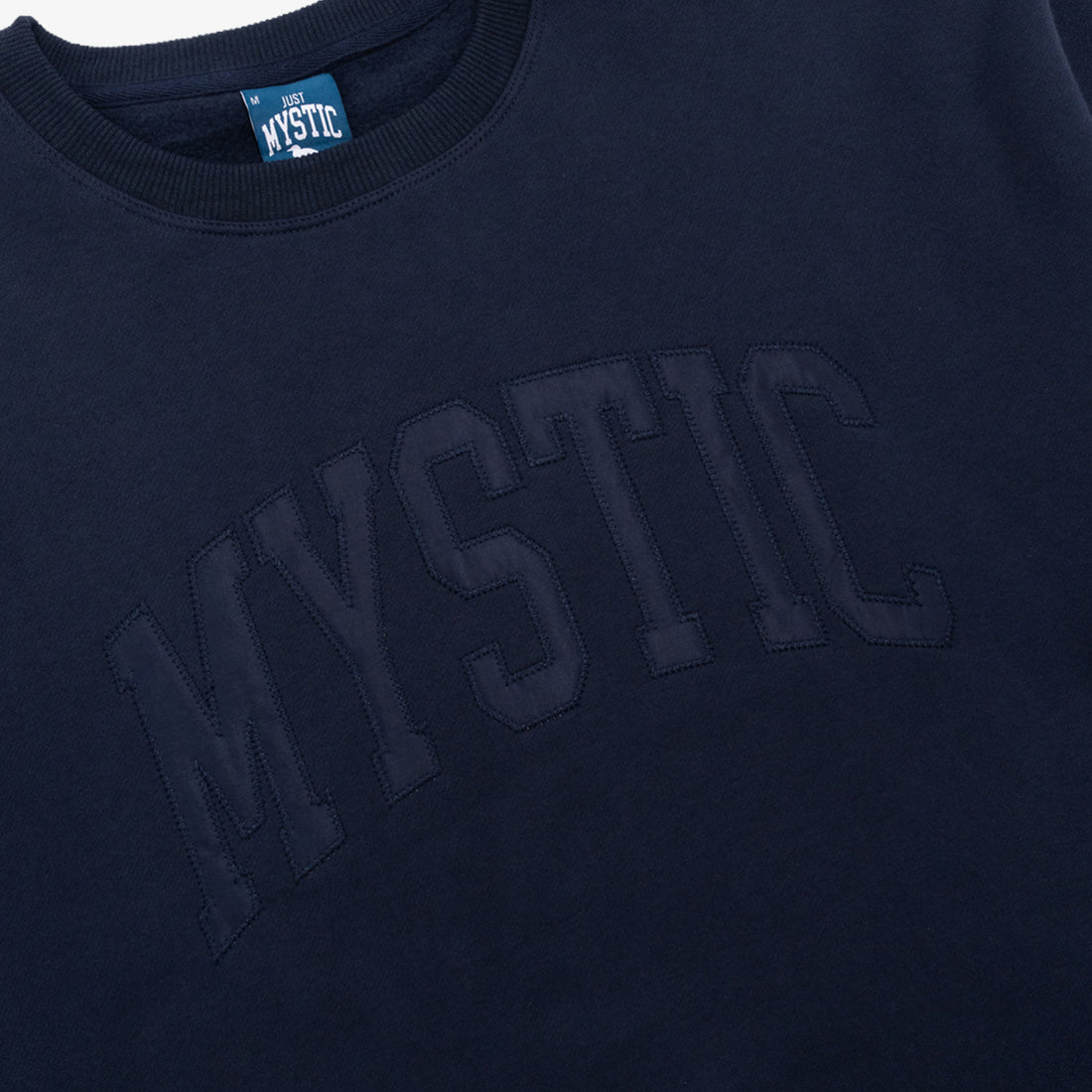 Mystic Tonal Embroidered Crewneck - Navy